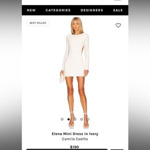 Ivory Elena mini dress